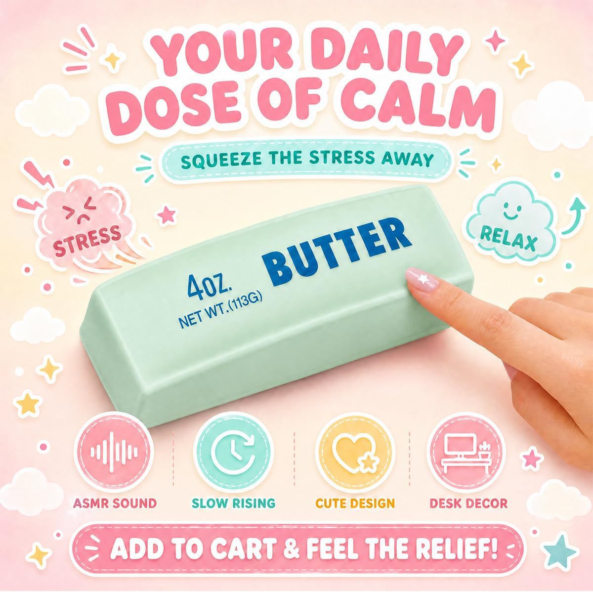 Crunchy ASMR Butter Stick Squi - Crystal Growing Kit 评论和价格